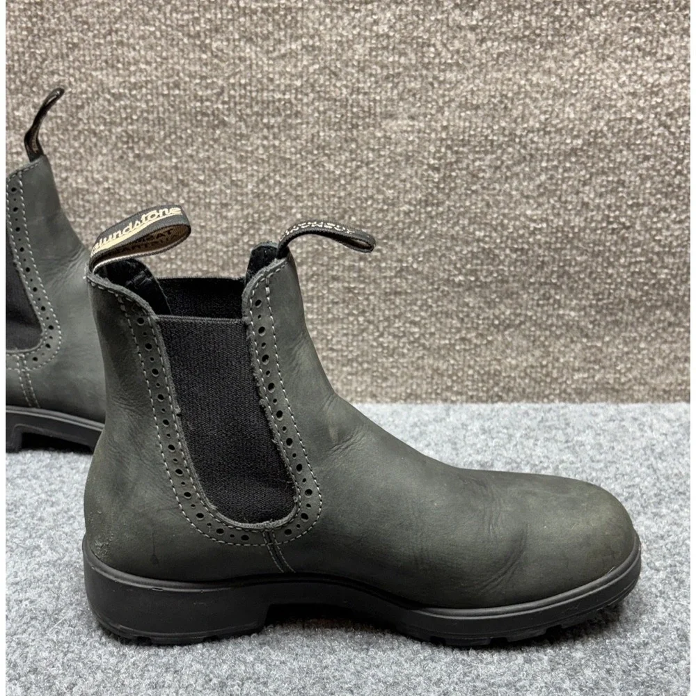 Blundstone Womens 1351 Ankle Chelsea Boots Size 4 Gray Worn In Tasmania 1870